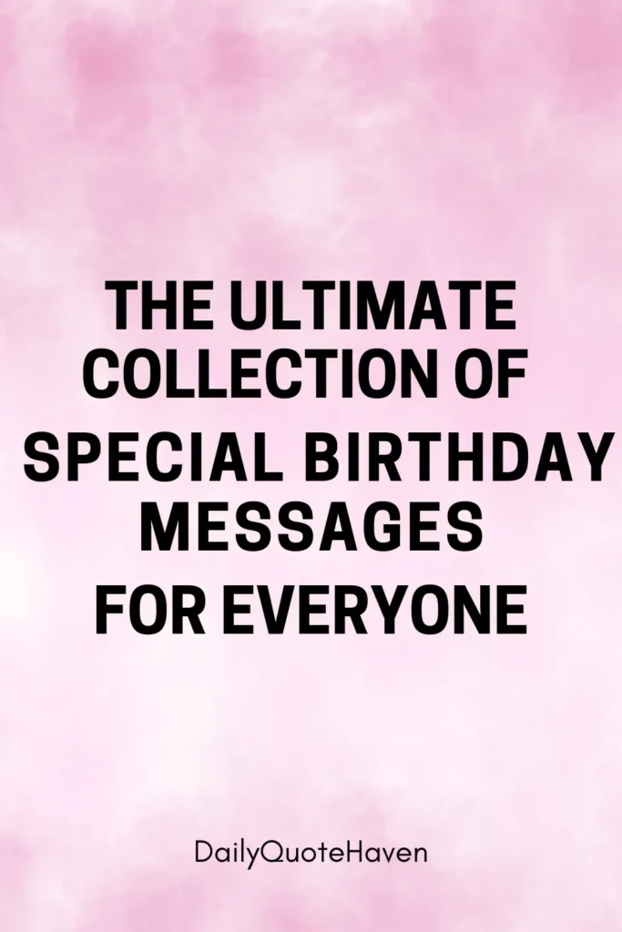 100 Special Birthday Messages 